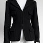 Chanel Vintage Black Wool Blazer 40