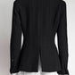 Chanel Vintage Black Wool Blazer 40