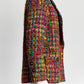 Chanel Vintage Red/Purple Multicolor Tweed Blazer 36