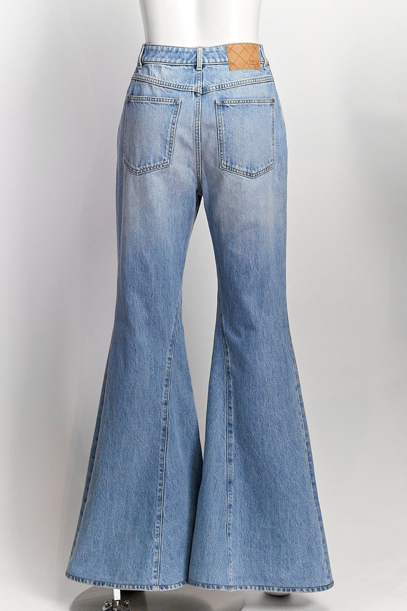 Chanel  Wide Leg Denim Jeans IT38