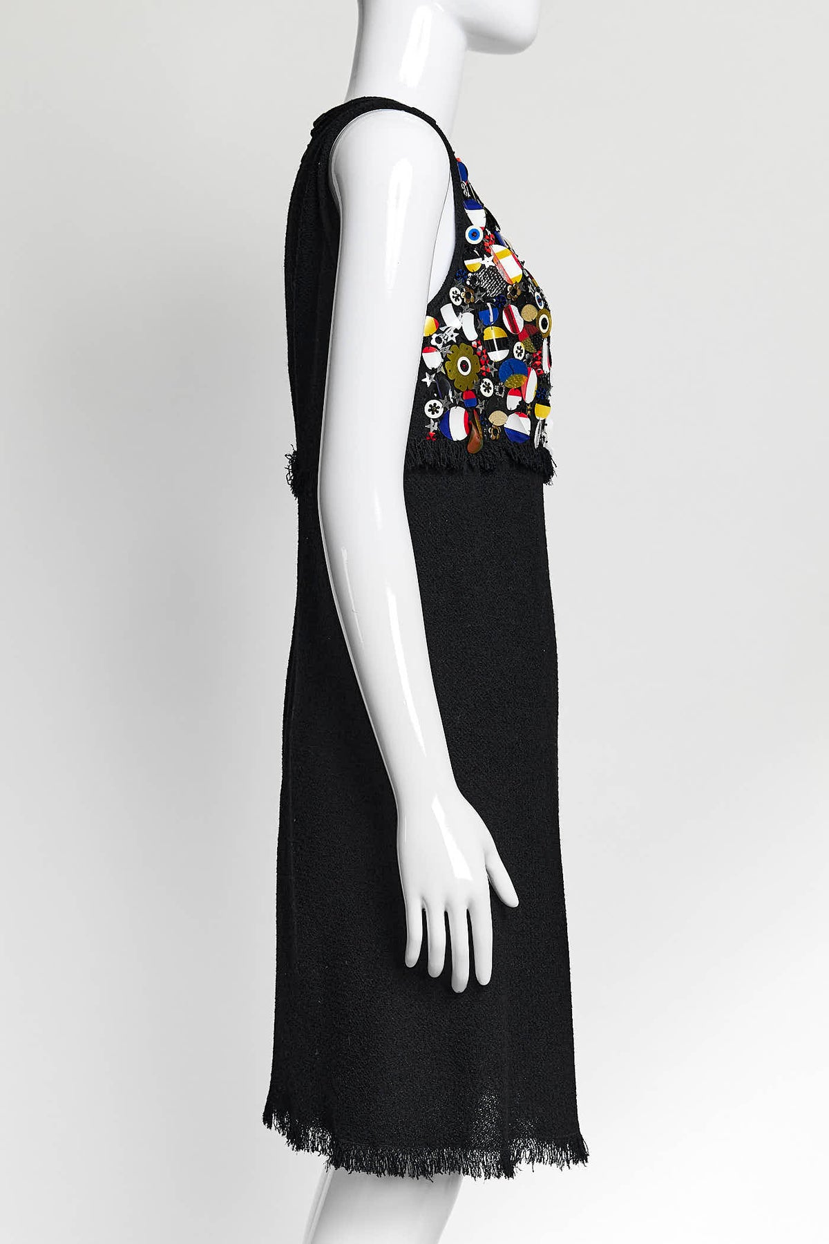 Chanel Wool mid-length Dress with Sequin Detail 40
