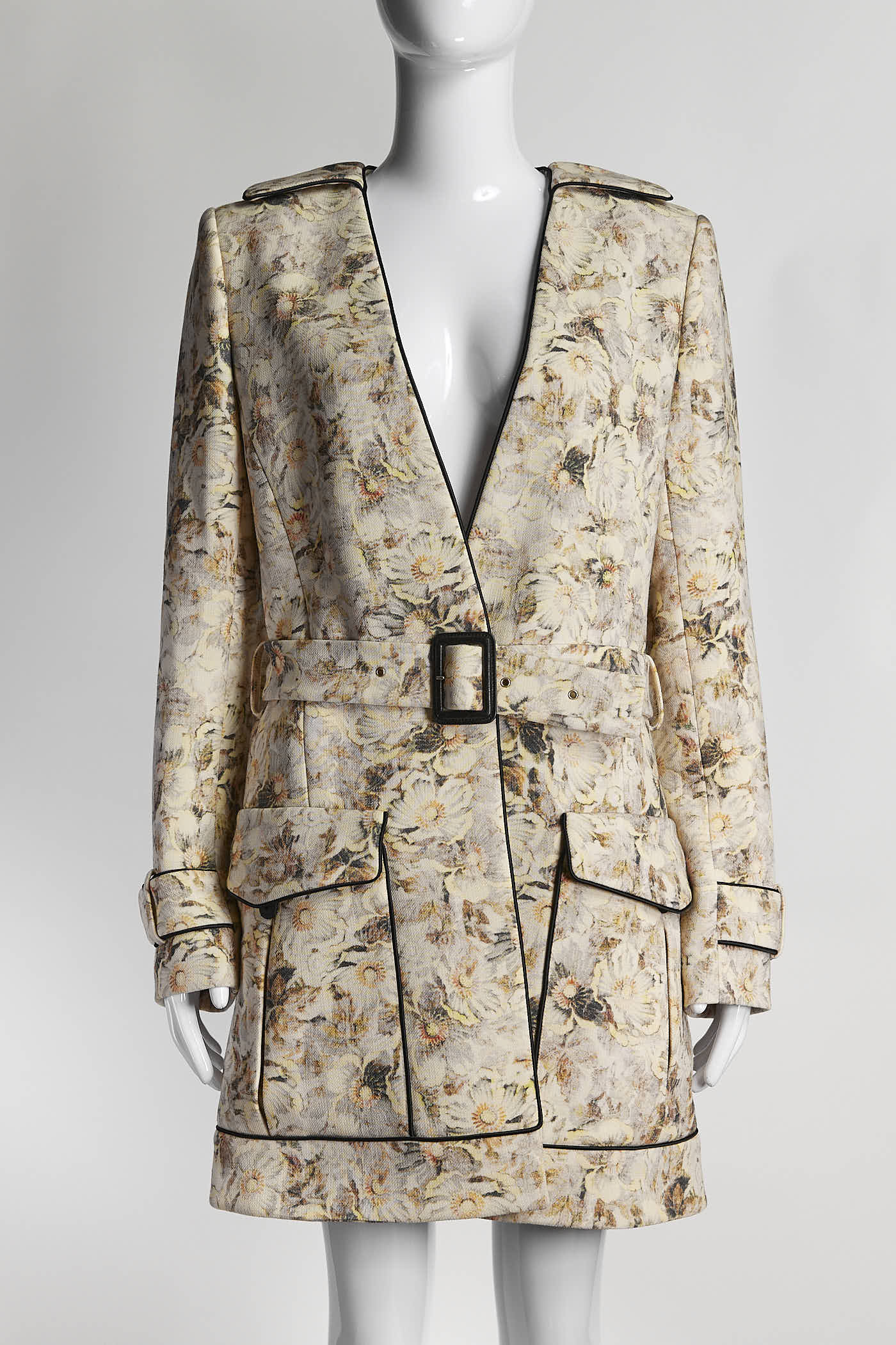 Chloé 2012 Floral Print Peacoat 38