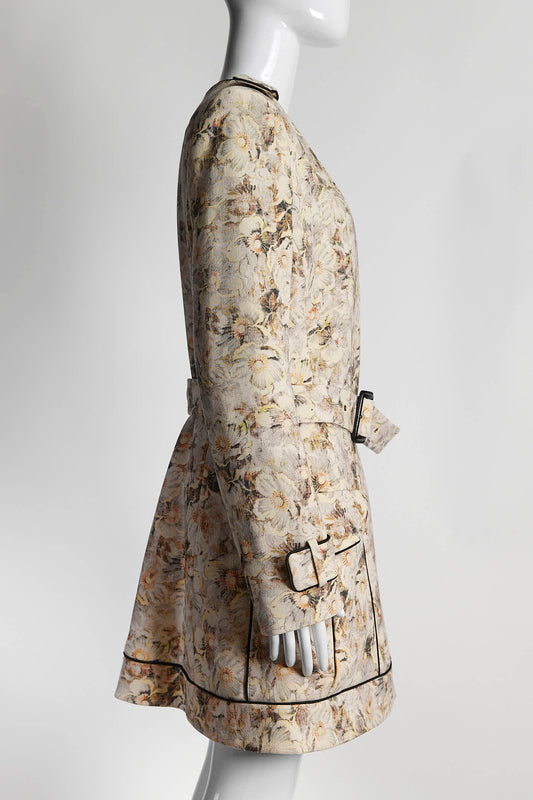 Chloé 2012 Floral Print Peacoat 38