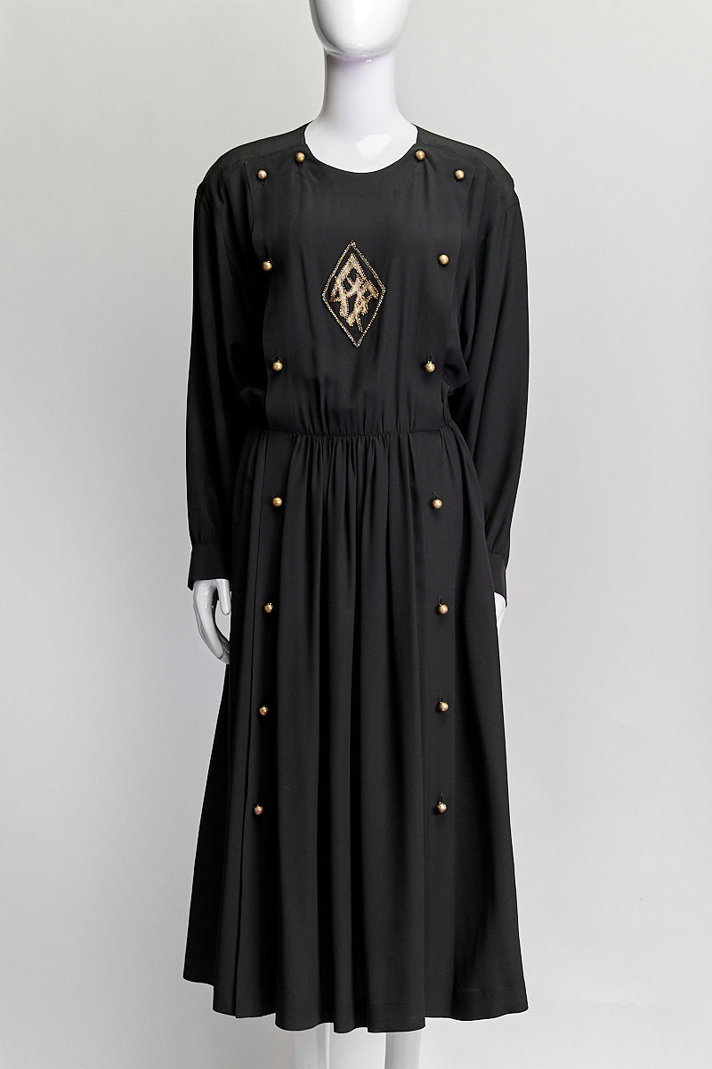 Chloe Black Vintage Dress 38