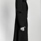 Chloe Black Wool Coat with Fur Detail on Collar 38