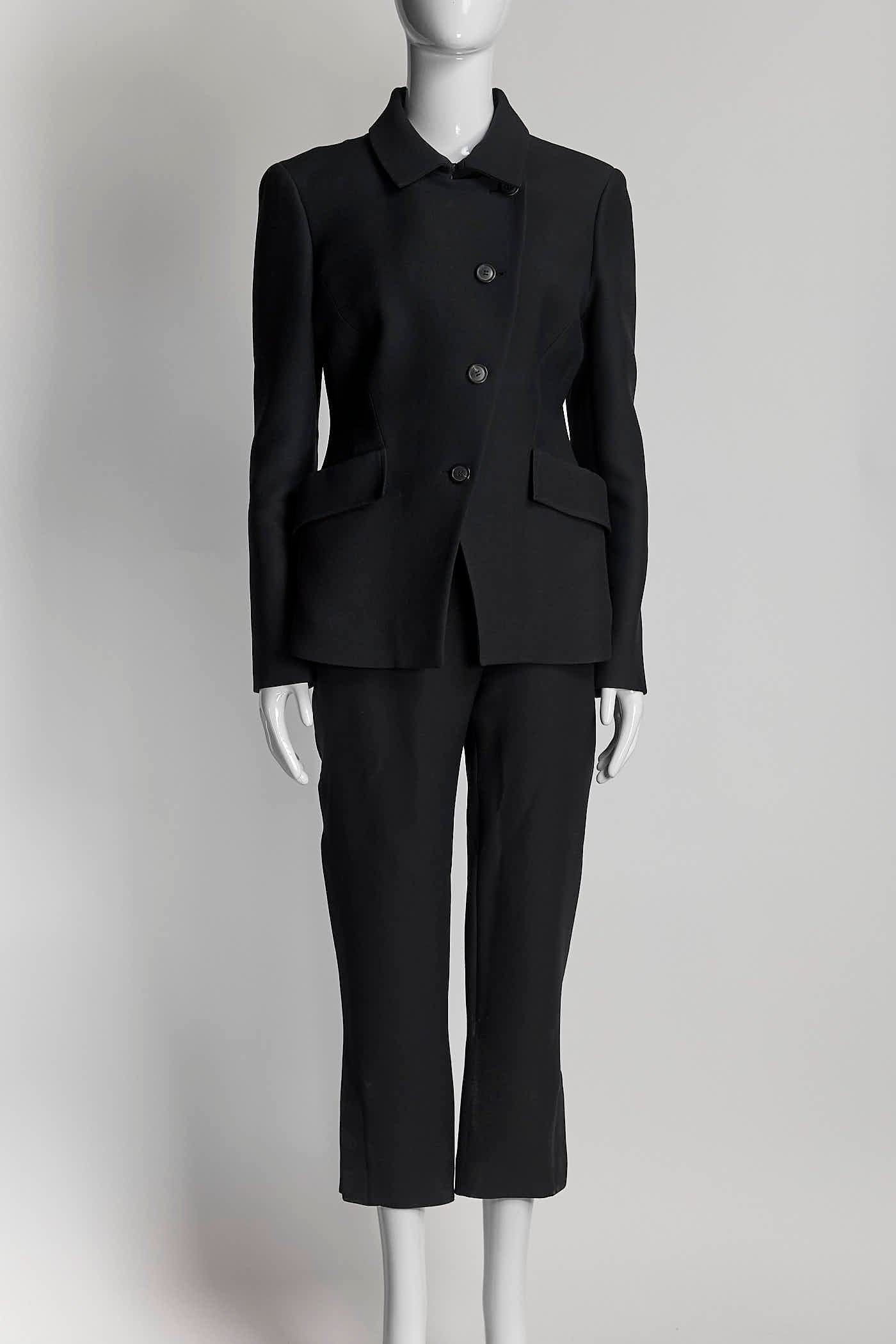 Christian Dior Black Suit Blazer/Pant US8