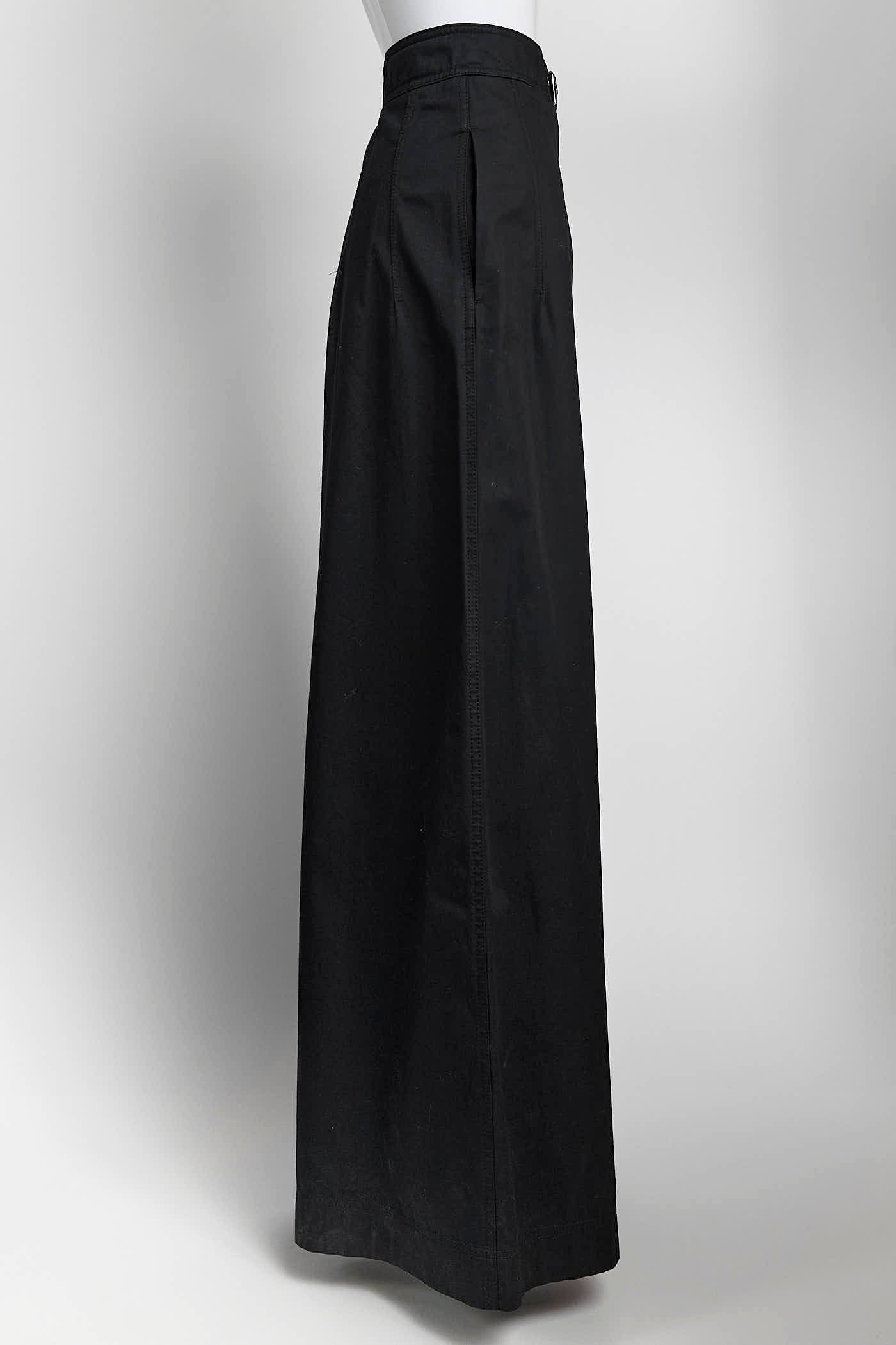 Christian Dior Black Wide Cotton Jeans 4