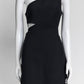 Christian Dior Black Wool Mini Dress 38