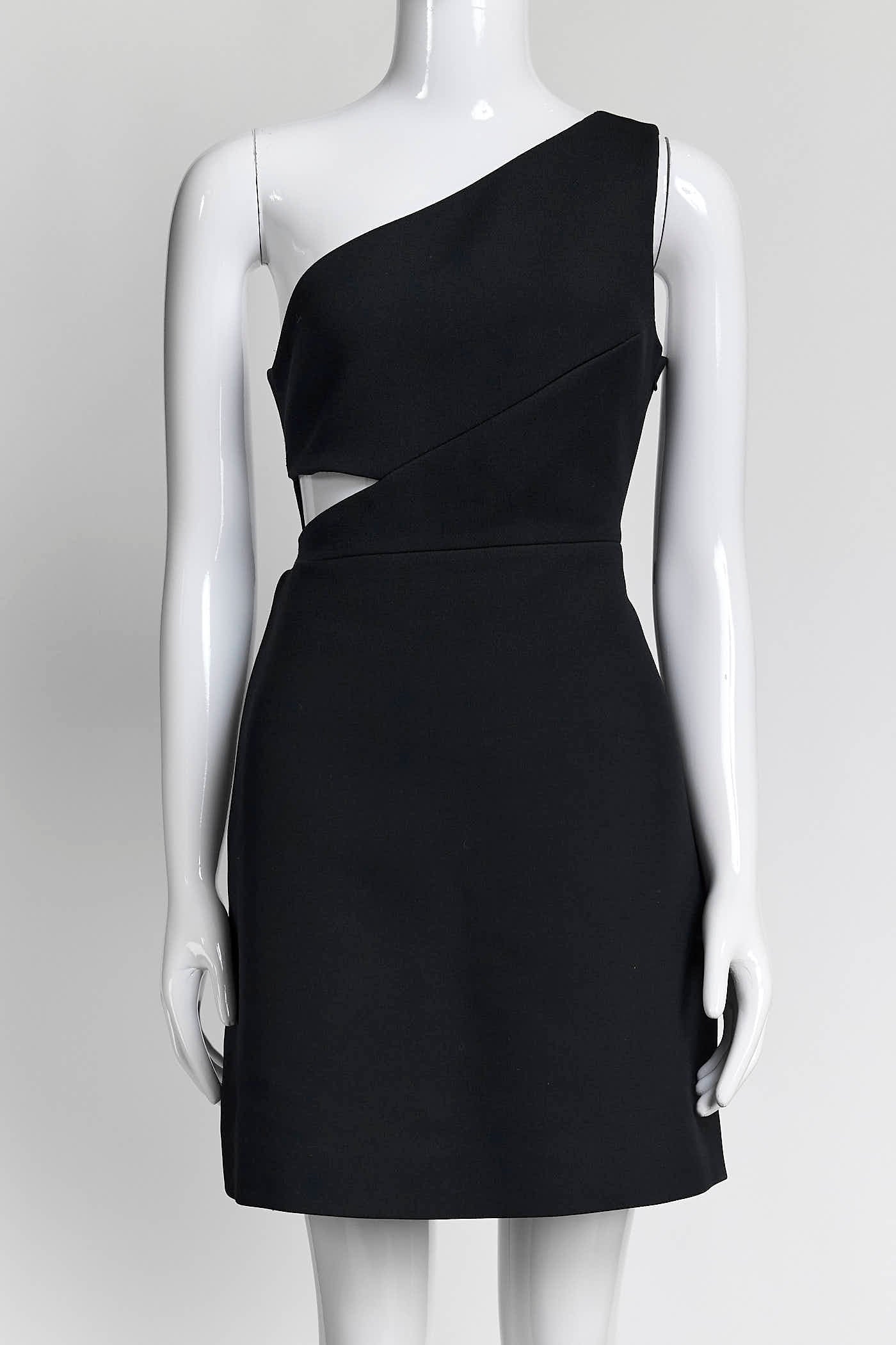 Christian Dior Black Wool Mini Dress 38