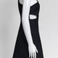 Christian Dior Black Wool Mini Dress 38