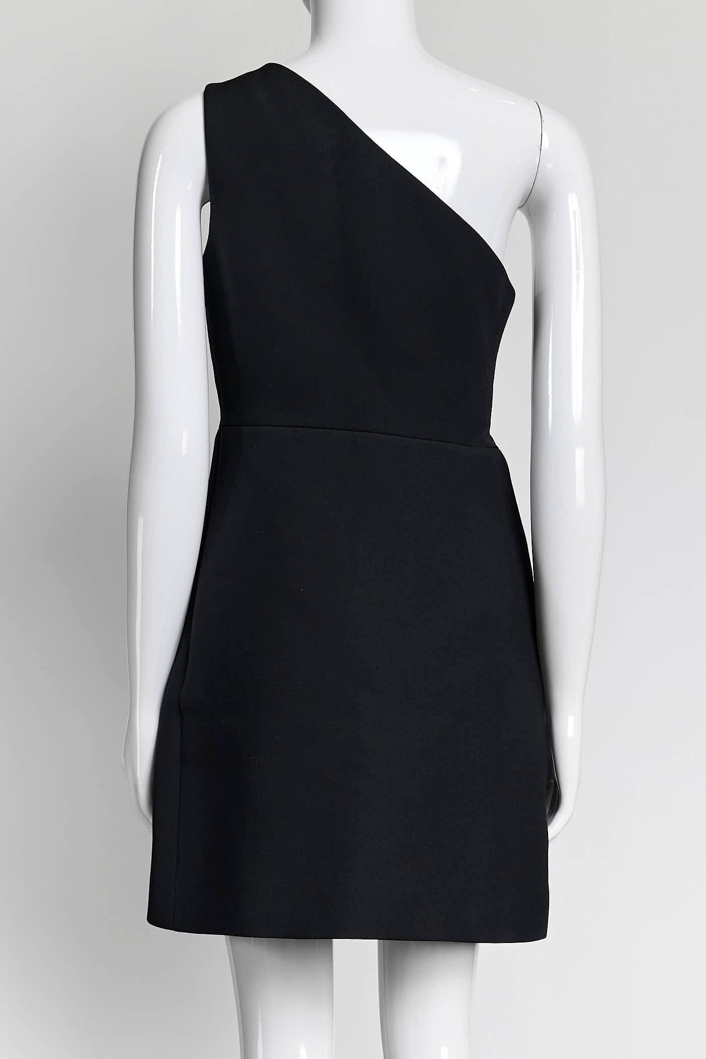 Christian Dior Black Wool Mini Dress 38