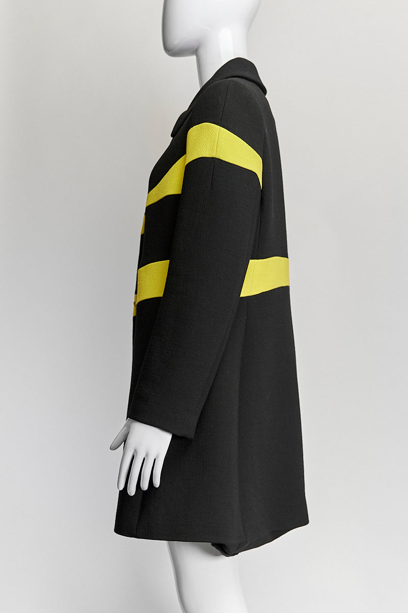 Christian Dior Black/Yellow Coat IT 46