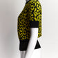 Christian Dior Black/Yellow Leopard Print Sweater US6