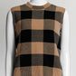 Christian Dior Checked Cashmere Vest FR38