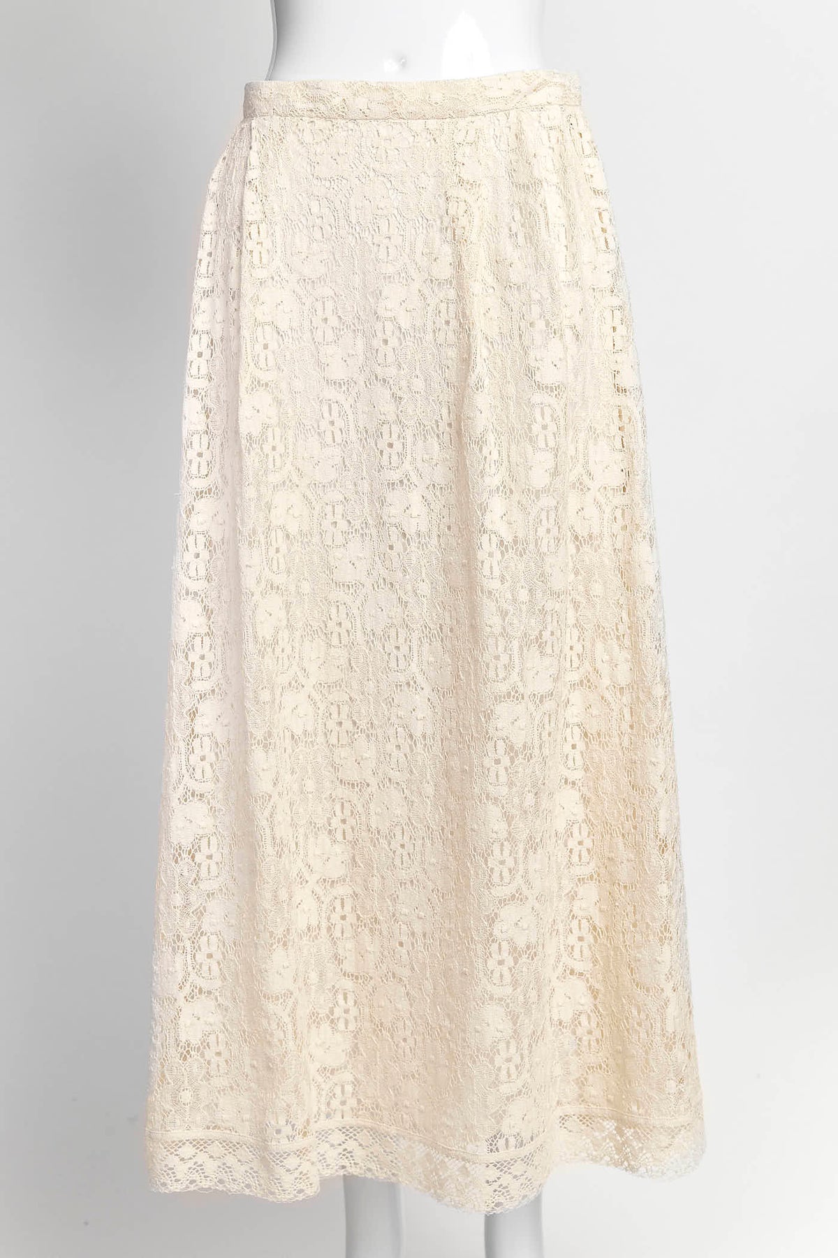 Christian Dior Cream Lace Skirt 38