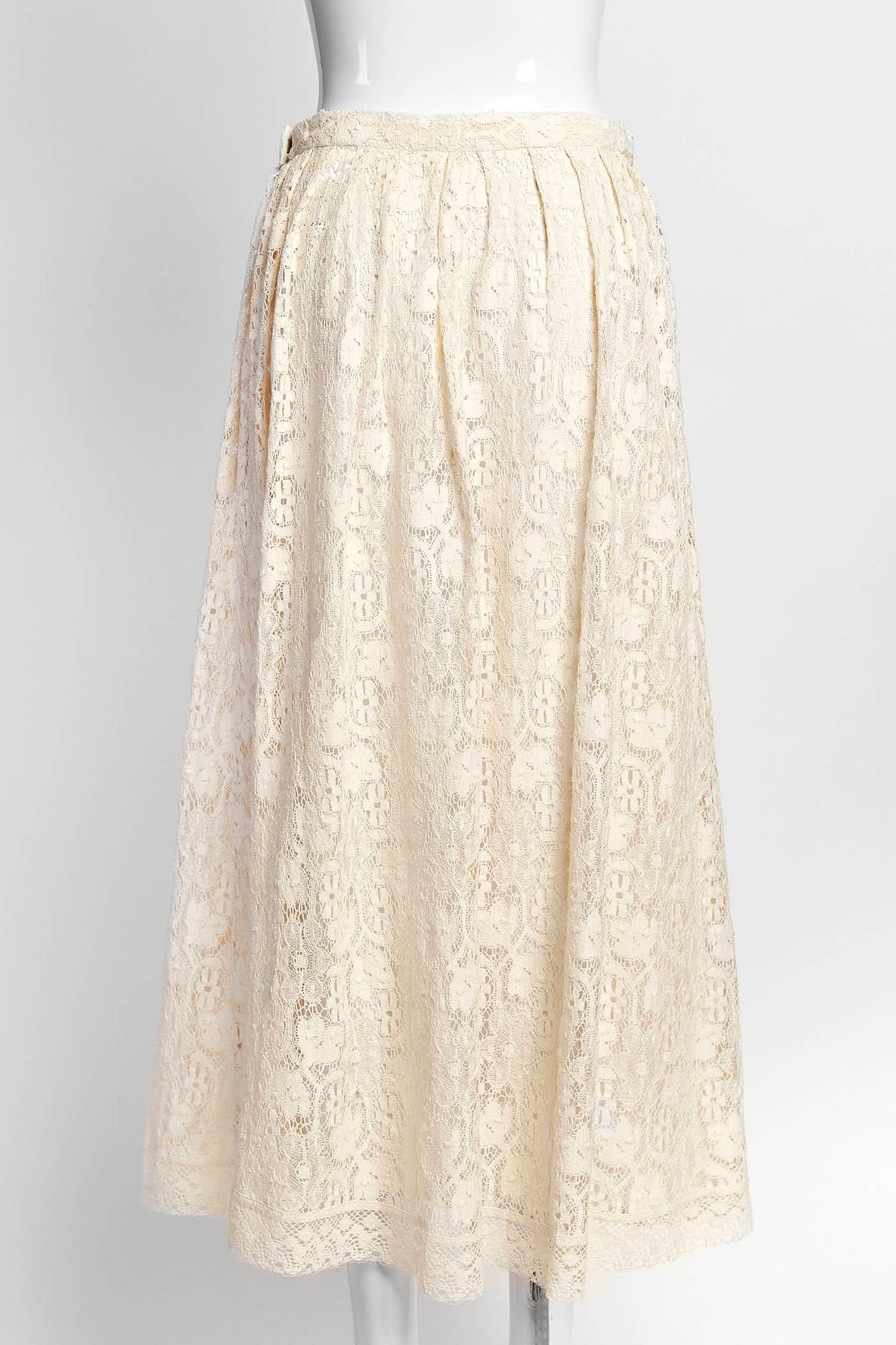 Christian Dior Cream Lace Skirt 38