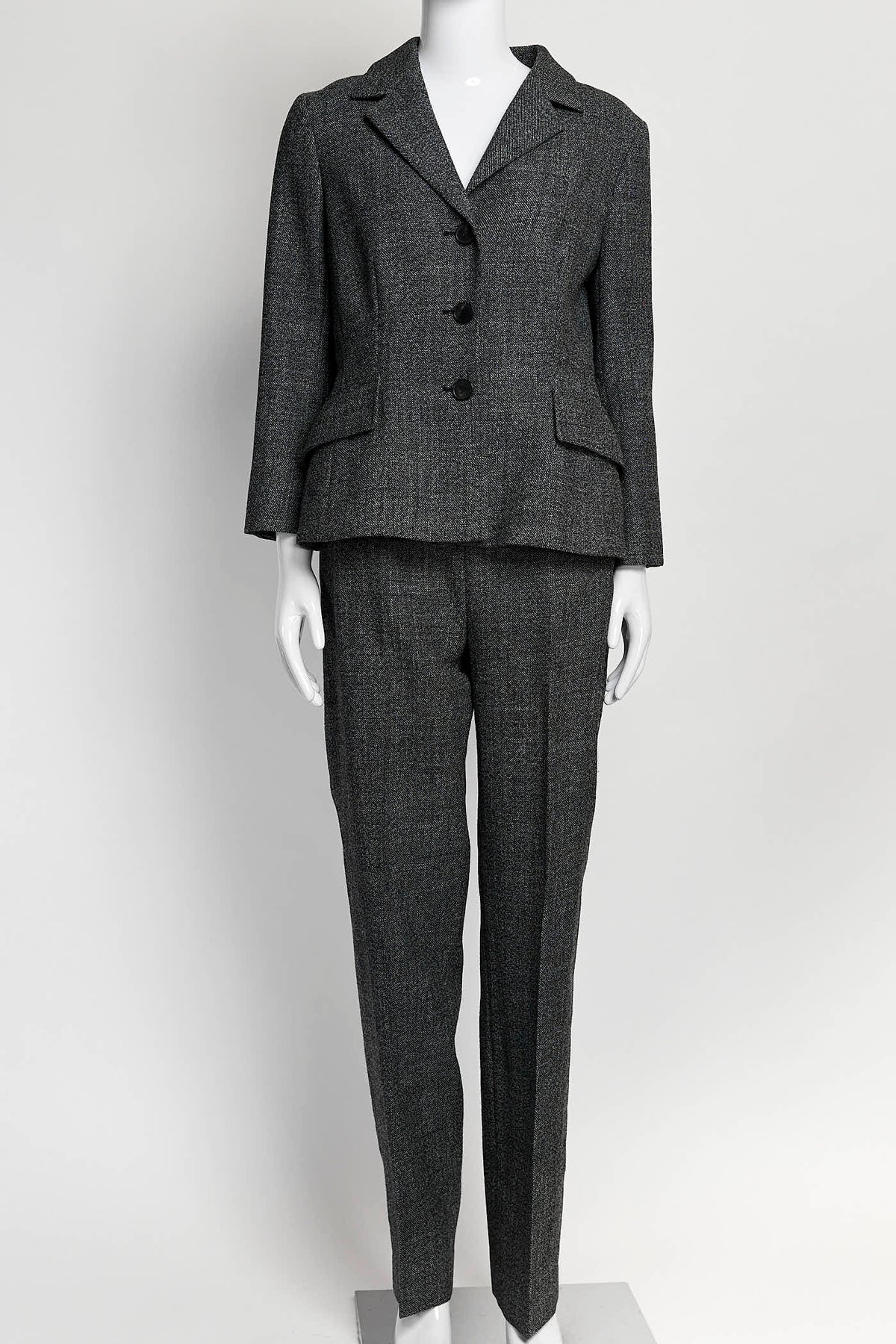 Christian Dior Gery Wool Suit Blazer with Pant 38