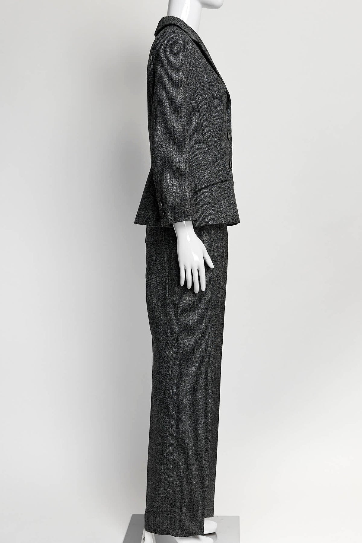 Christian Dior Gery Wool Suit Blazer with Pant 38