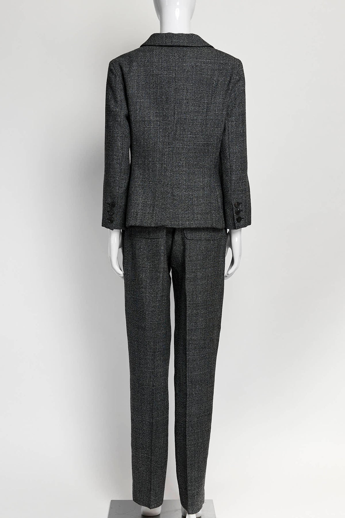 Christian Dior Gery Wool Suit Blazer with Pant 38