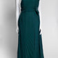 Christian Dior Green Silk Chiffon Dress 38