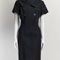 Christian Dior Navy Wool ShortSleeve Dress FR42