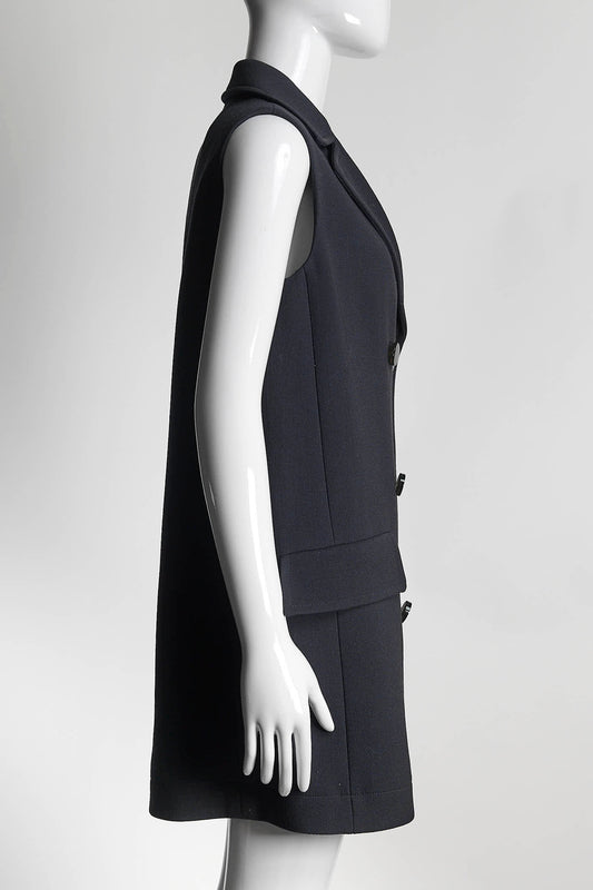 Christian Dior Navy Wool Vest 40