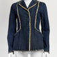 Christian Dior Raw Edge Denim Bar Jacket FR36
