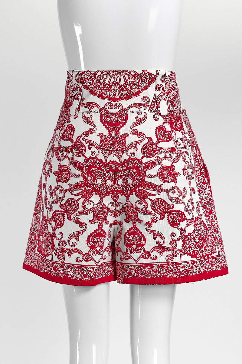 Christian Dior Red Mini Short 36