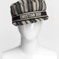 Christian Dior Striped Cotton Bayadere Newsboy Hat 58