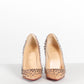 Christian Louboutin Nude Heel w/Spike Studs Heel 37.5