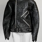 Christopher Kane Black Leather Biker Jacket UK12