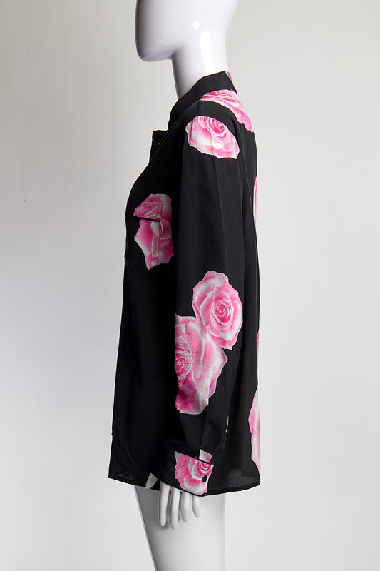 GANNI Pink Roses Blouse