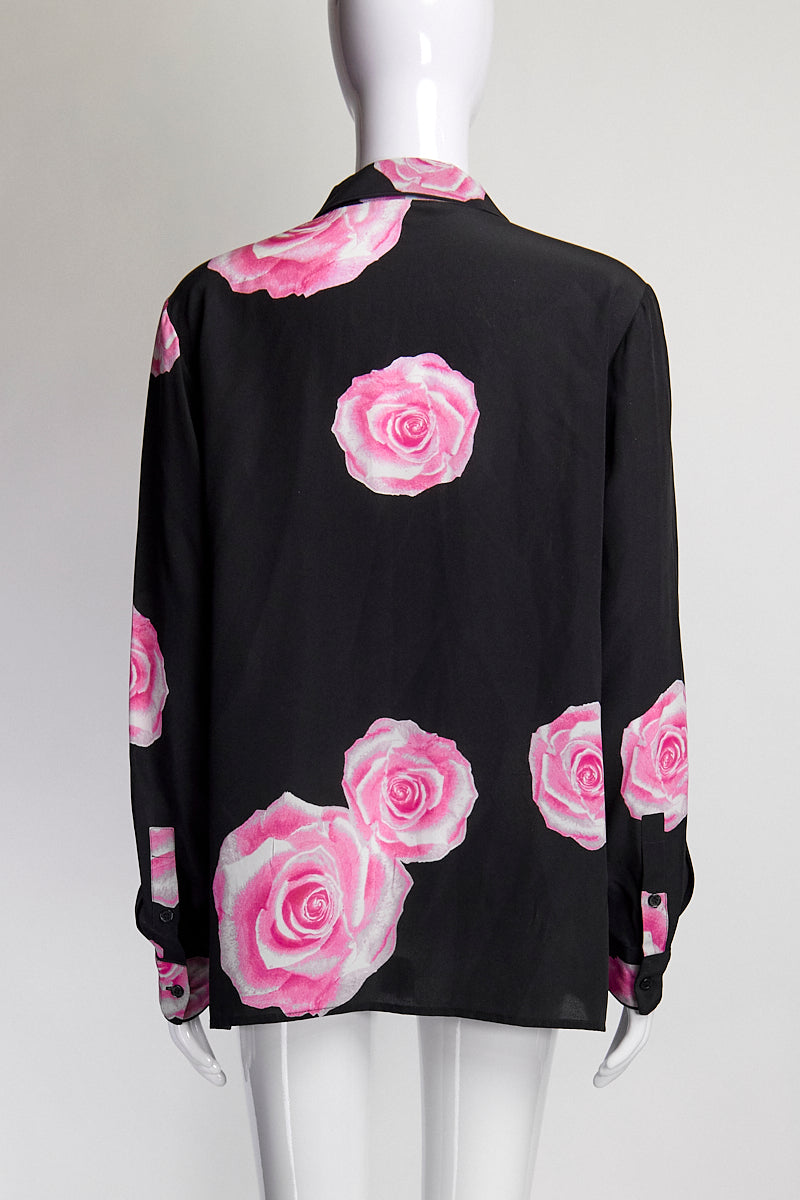 GANNI Pink Roses Blouse