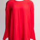 Givenchy Bell Sleeve Red Blouse