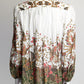 Zimmermann Floral Lined Button Up Blouse