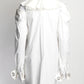 MONSE White Ruffled Blouse with Grommet Detail on Wrist US6