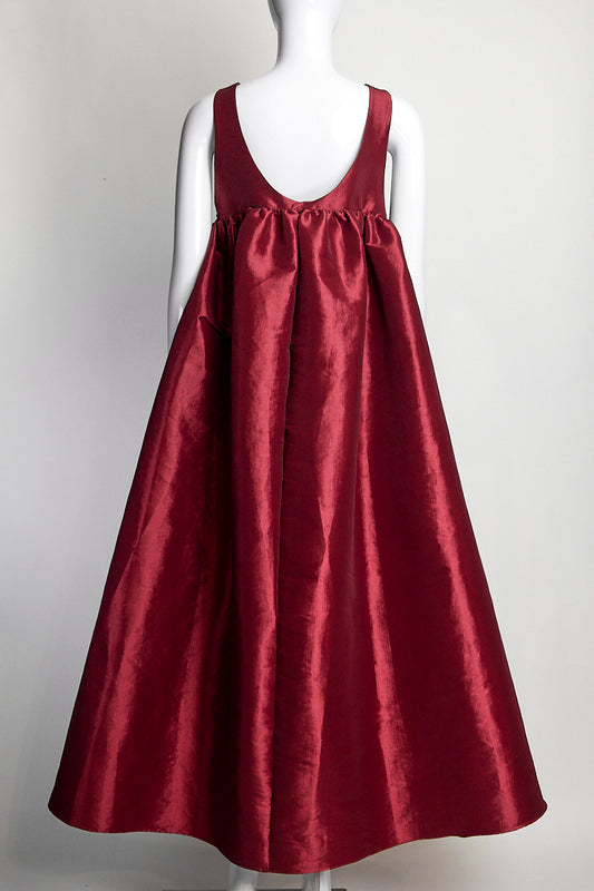 Kika Vargas Deep Red Long Tank Dress S