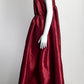 Kika Vargas Deep Red Long Tank Dress S