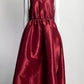 Kika Vargas Deep Red Long Tank Dress S