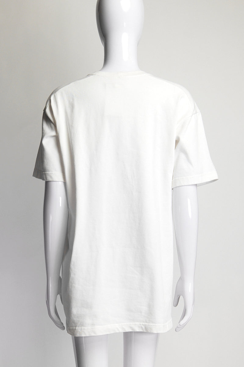 Celine Cut-Out White T-Shirt FR36 IT40