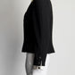 Chanel Black Crop Jacket with White Bow Detail FR36 IT40