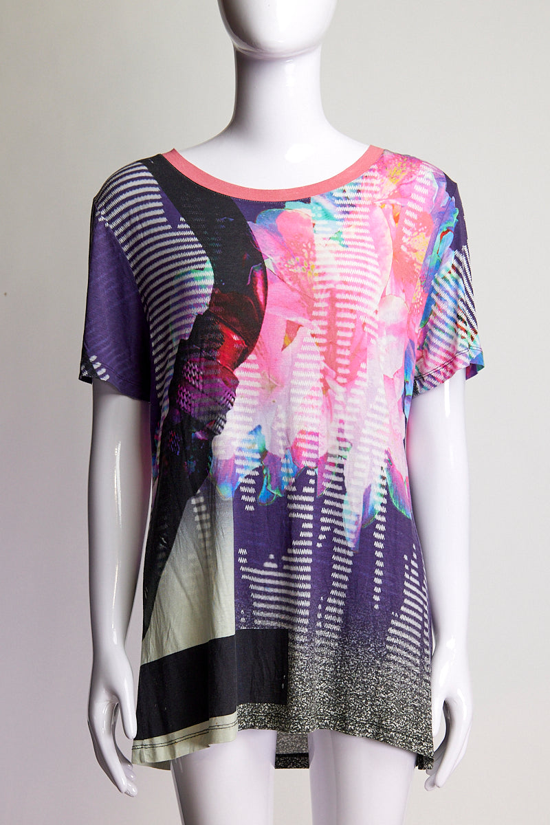 Prabal Gurung Multi Colored Patterned T-Shirt M