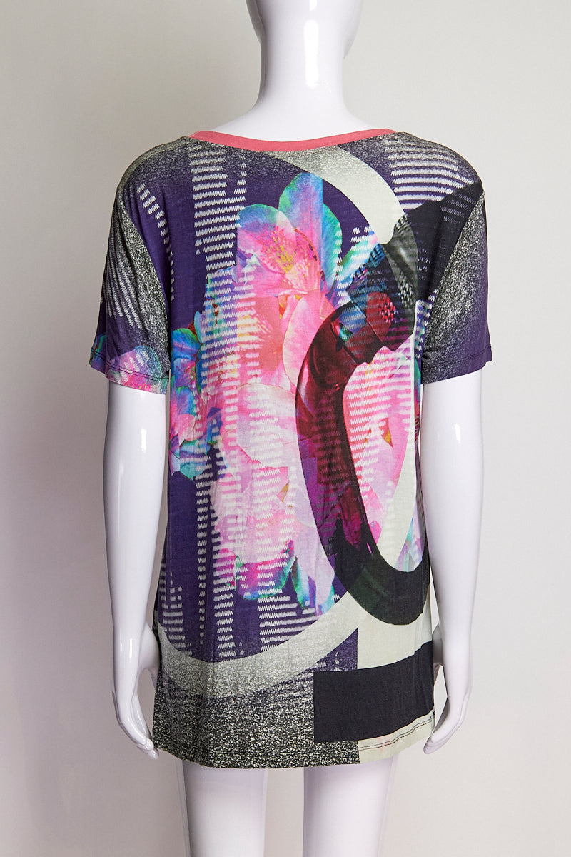 Prabal Gurung Multi Colored Patterned T-Shirt M