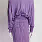 Alexandre Vauthier Purple Turtleneck Midi Dress US 6