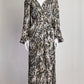 Smythe Animal Print Wrap Dress S