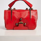 Fendi Top Handle Red Patent Leather F3 Secret Code Bag