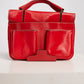 Fendi Top Handle Red Patent Leather F3 Secret Code Bag