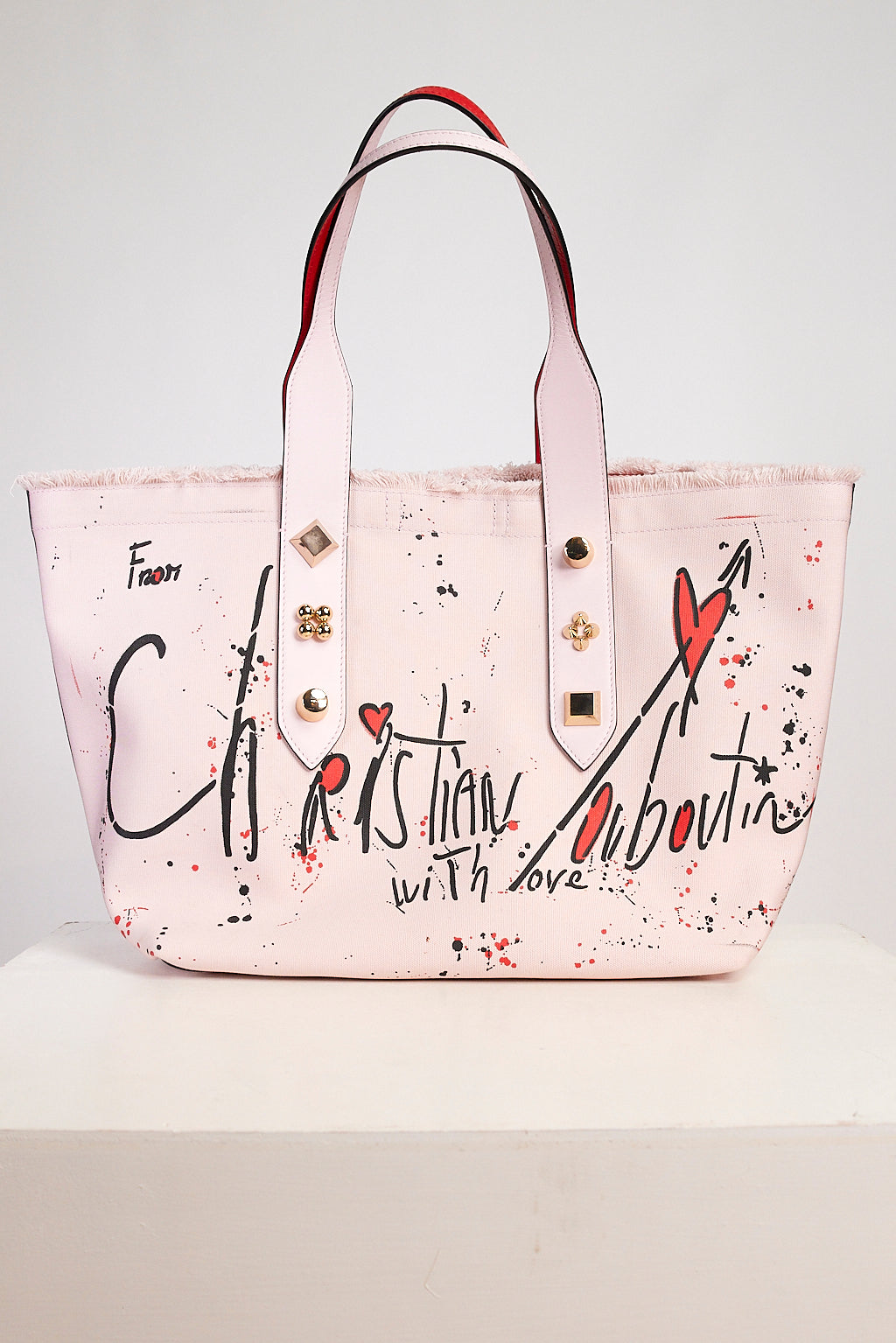 Christian Louboutin Canvas Frangibus Tote in Pink