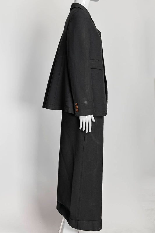 Comme Des Garçons Black Blazer/Pant Suit S