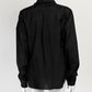 Comme Des Garcons Black Blouse with Tie S